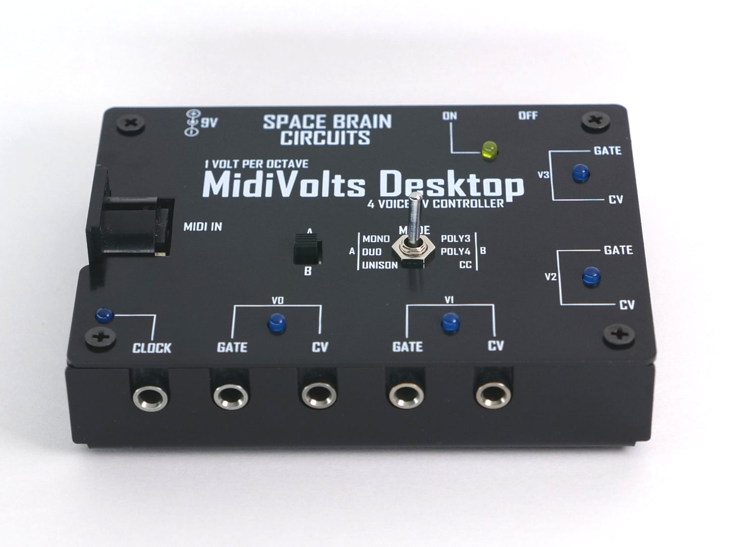 MidiVolts Desktop - Polyphonic 4 Voice Midi to CV Controller