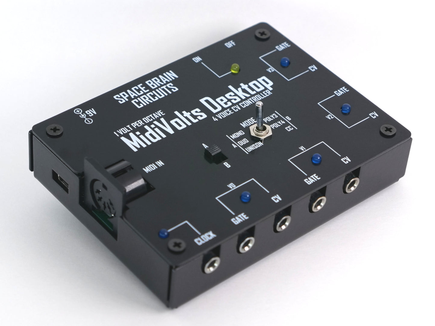 MidiVolts Desktop - Polyphonic 4 Voice Midi to CV Controller