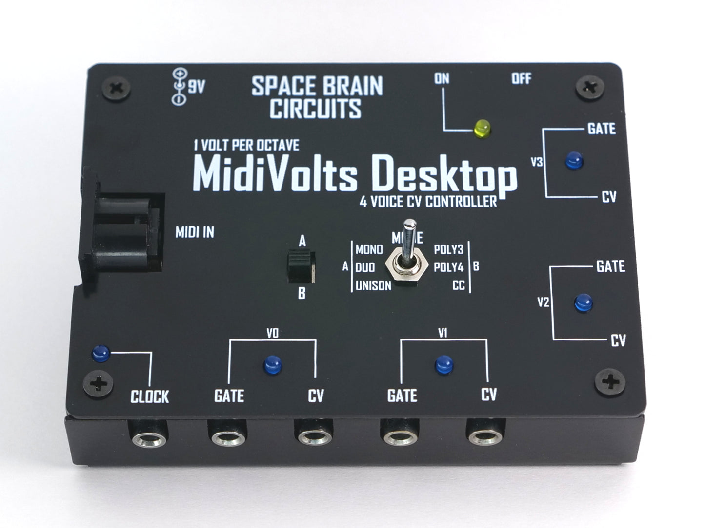 MidiVolts Desktop - Polyphonic 4 Voice Midi to CV Controller