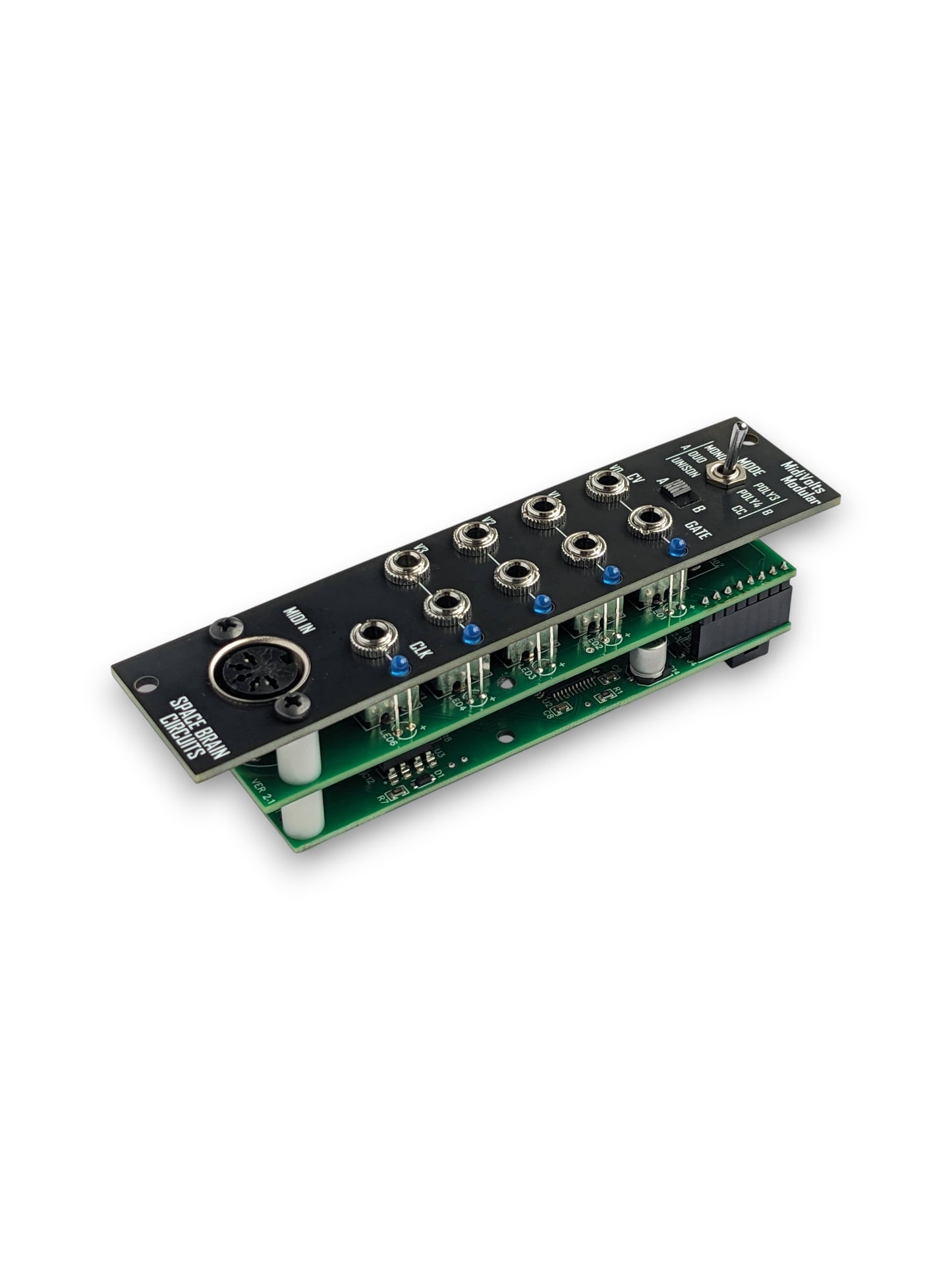 MidiVolts Modular - Polyphonic 4 Voice Midi to CV Controller