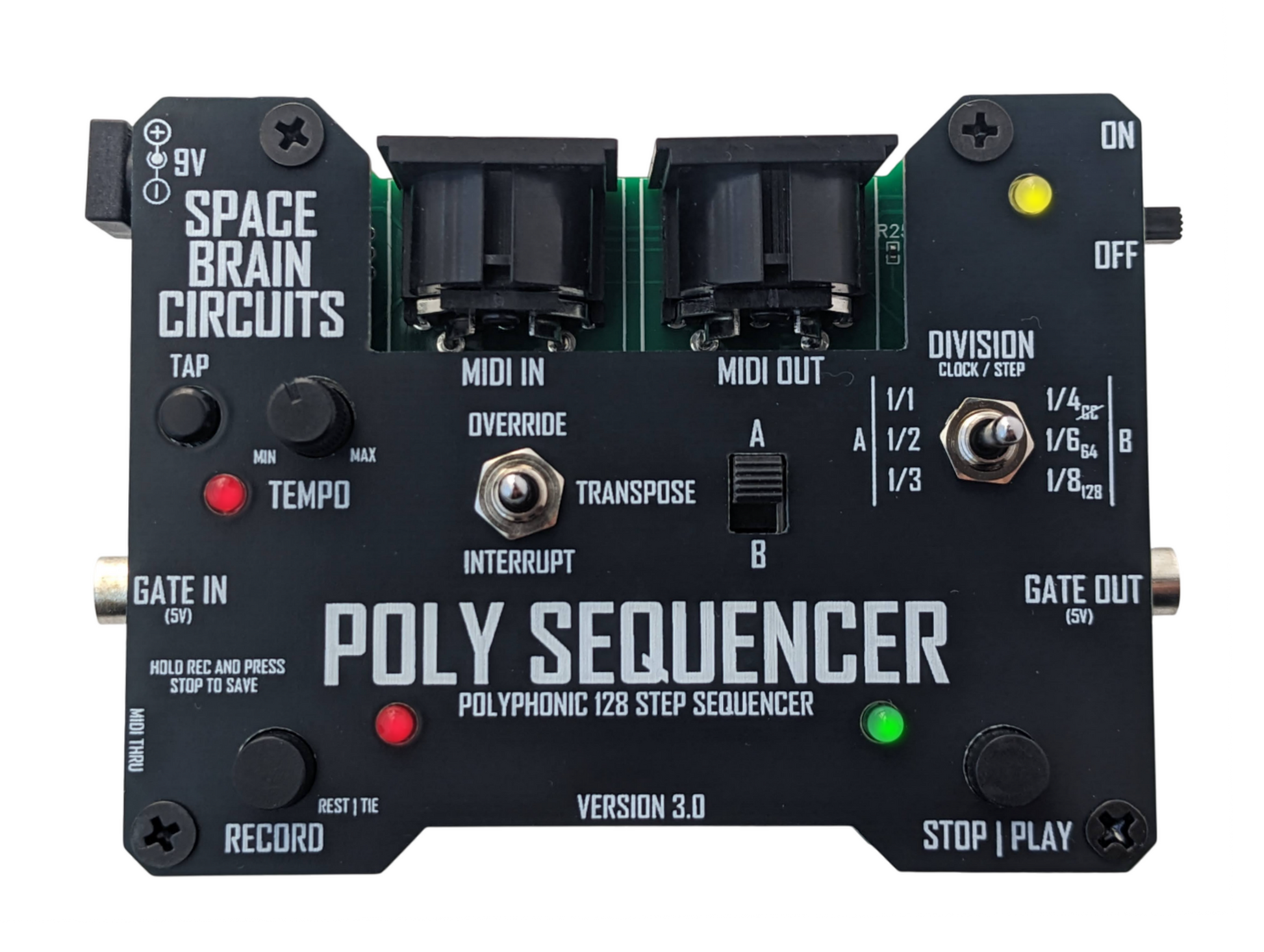 Poly Sequencer V3 - 128 Step Midi Sequencer – Space Brain Circuits