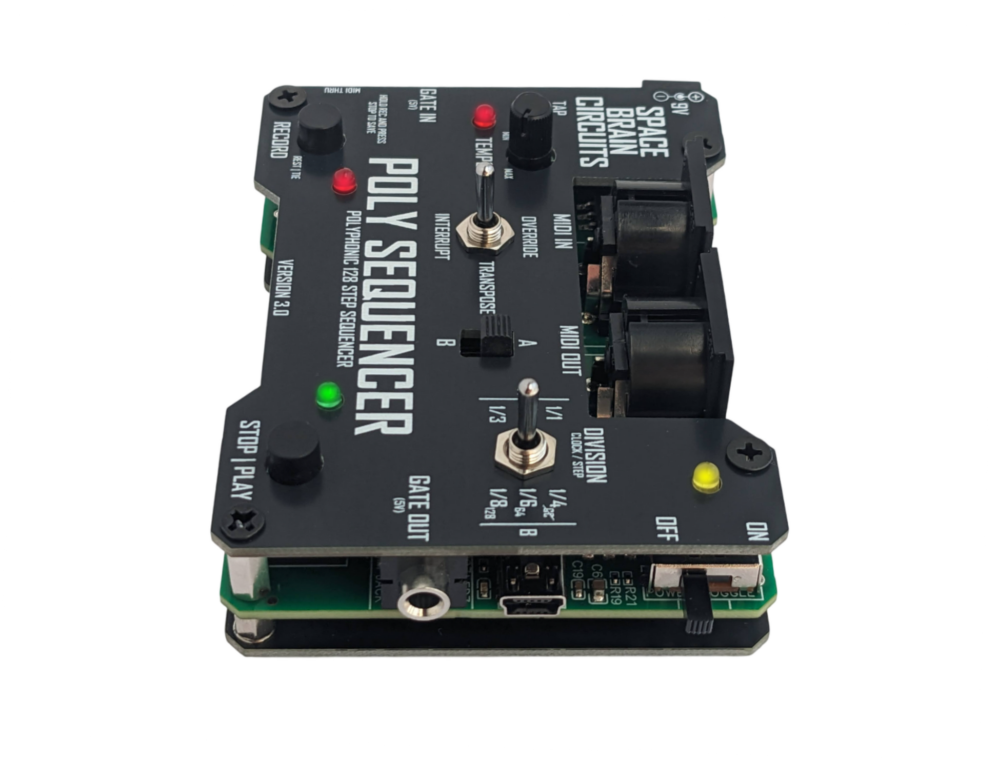 Poly Sequencer V3 - 128 Step Midi Sequencer – Space Brain Circuits